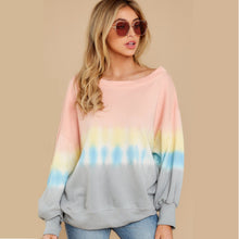 Load image into Gallery viewer, Printed Long-sleeved Round Neck Sweatshirt