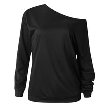 Load image into Gallery viewer, Solid Color Round Neck Long Sleeve Top