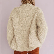 Load image into Gallery viewer, Warm Solid Color Lapel Long Sleeve Thick Coat