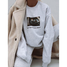 Load image into Gallery viewer, Round Neck Pullover Print Sweatshirt