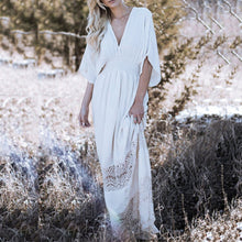 Load image into Gallery viewer, Bohemian Casual Style Beach Vacation Maxi Dress