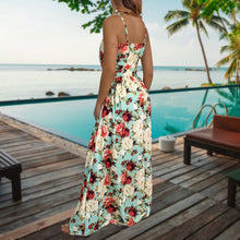 Load image into Gallery viewer, Floral Sling Vacation Maxi Dress
