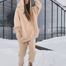 Load image into Gallery viewer, Hooded Sports Casual Sweatshirt Set (Sweatshirt+Pants)