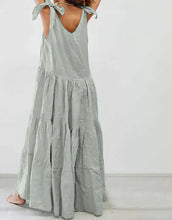 Load image into Gallery viewer, Sling Cotton And Linen Casual Maxi Dress