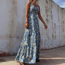Load image into Gallery viewer, Fashion Floral Printed Vacation Maxi Dress