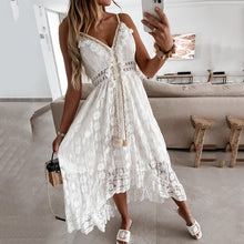 Load image into Gallery viewer, Elegant Lace Halter Maxi Dress