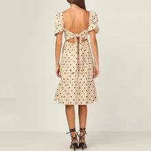 Load image into Gallery viewer, Polka Dot Square Neck Dress