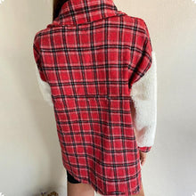 Load image into Gallery viewer, Plaid Stitching Jacket Coat
