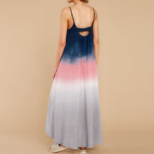Load image into Gallery viewer, Gradient Color Sling Maxi Dress