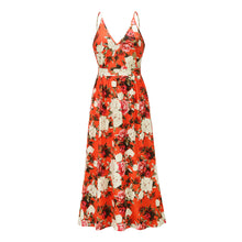 Load image into Gallery viewer, Floral Sling Vacation Maxi Dress