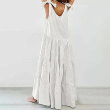 Load image into Gallery viewer, Sling Cotton And Linen Casual Maxi Dress