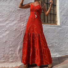 Load image into Gallery viewer, Fashion Floral Printed Vacation Maxi Dress