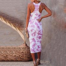 Load image into Gallery viewer, Tie Dye Casual Sleeveless Maxi Dress