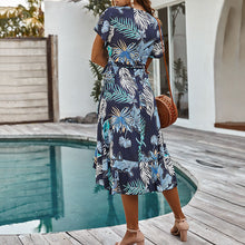 Load image into Gallery viewer, Floarl Printed Holiday Maxi Dress