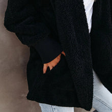 Load image into Gallery viewer, Hooded Plush Coat