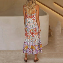 Load image into Gallery viewer, Vacation Sleeveless Floarl Printed Maxi Dress