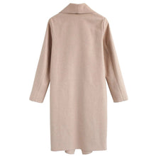 Load image into Gallery viewer, Long Lace Up Woolen Cardigan