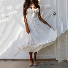 Load image into Gallery viewer, Off Shoulder Solid Color Dress