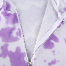 Load image into Gallery viewer, Tie-dye Hoodie Coat