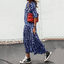 Load image into Gallery viewer, Casual V-Neck Leopard Printed Maxi Dress