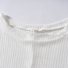 Load image into Gallery viewer, Oblique Collar Hollow Long Sleeve Off Shoulder T-Shirt