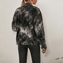 Load image into Gallery viewer, Tie-dye Printed Double-sided Plush Loose Casual Jacket Coat