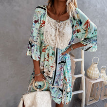 Load image into Gallery viewer, Fashion Embroidery Design Boho Dress