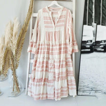 Load image into Gallery viewer, Geometric Print V-Neck Maxi Dress