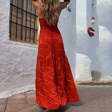 Load image into Gallery viewer, Fashion Floral Printed Vacation Maxi Dress