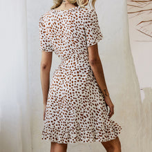 Load image into Gallery viewer, V-Neck Ruffle Print Dress