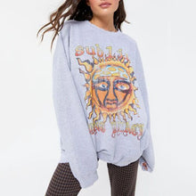 Load image into Gallery viewer, Retro Loose Print Sweatshirt