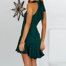 Load image into Gallery viewer, Elegant Halter High Waist Mini Dress