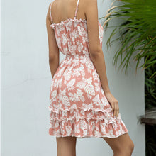 Load image into Gallery viewer, 2021 Summer Floral Sling Mini Dress