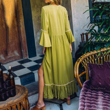 Load image into Gallery viewer, Bohemia Style Tassel Vacation Maxi Dress