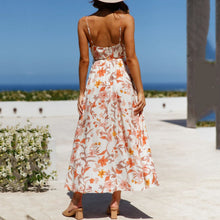 Load image into Gallery viewer, V-Neck Floarl Printed Vacation Maxi Dress
