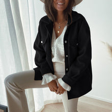 Load image into Gallery viewer, Casual Buttoned Woolen Coat