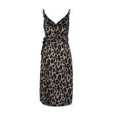 Load image into Gallery viewer, Leopard Print Split Sling Dress