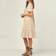 Load image into Gallery viewer, Polka Dot Square Neck Dress