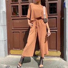 Load image into Gallery viewer, Fashion Short Sleeve Suit Casual Look Set