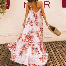 Load image into Gallery viewer, Sweet Printed Casual Loose Maxi Dress