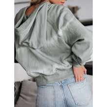 Load image into Gallery viewer, Tie-dye Hooded V-neck Sweatshirt