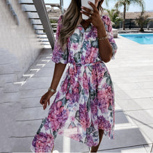 Load image into Gallery viewer, Fashion Floral Print Dress