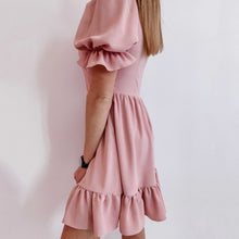 Load image into Gallery viewer, Lovely Solid Color Ruffle Sleeve Mini Dress