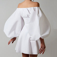 Load image into Gallery viewer, Elegant Puff Sleeve Off-Shoulder Dress