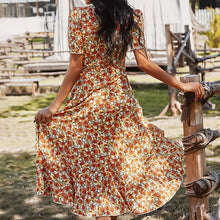 Load image into Gallery viewer, 2021 Spring And Summer Floral Print Dress