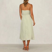 Load image into Gallery viewer, Solid Color Sling Sleeveless Dress