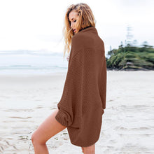 Load image into Gallery viewer, Bat Sleeve Sweater Coat