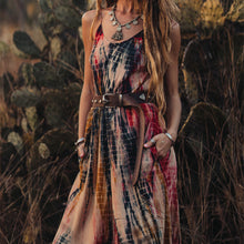 Load image into Gallery viewer, Bohemia Style Printed Sleeveless Vacation Maxi Dress