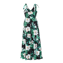 Load image into Gallery viewer, Sling Vacation Floarl Printed Maxi Dress