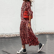 Load image into Gallery viewer, Casual V-Neck Leopard Printed Maxi Dress